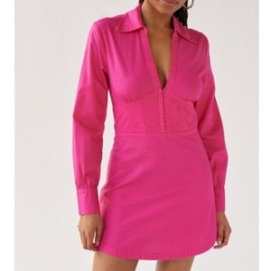 UO Corset Shirt Mini Dress